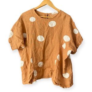 Lands downunder linen polka dot size M 000095